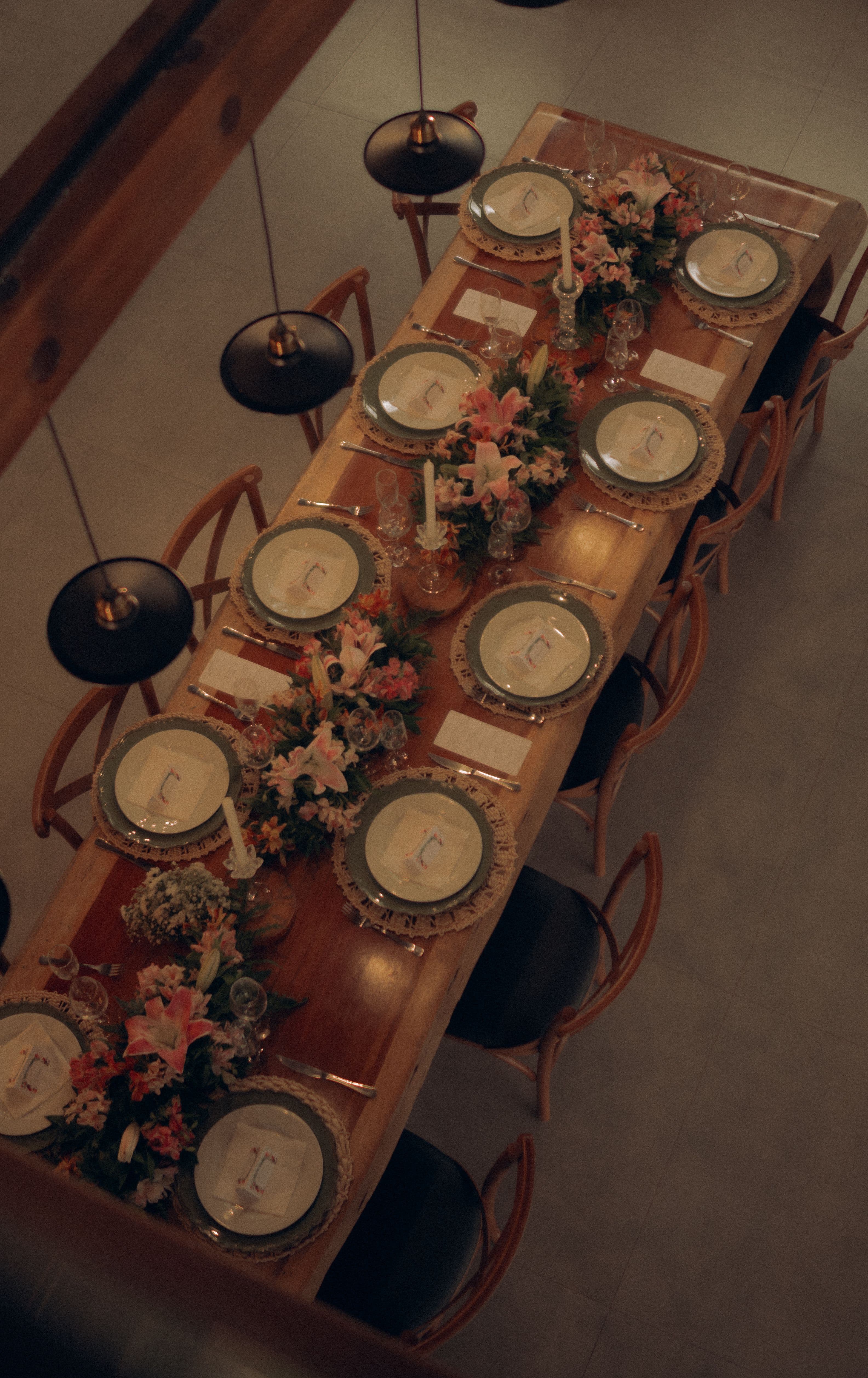 Intimate event space — elegant dinner table