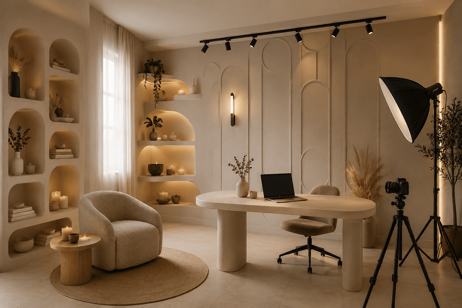 Photography studio — natural light scene